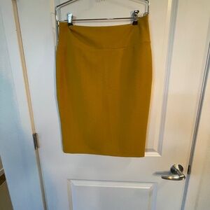 Mustard Yellow Pencil Skirt